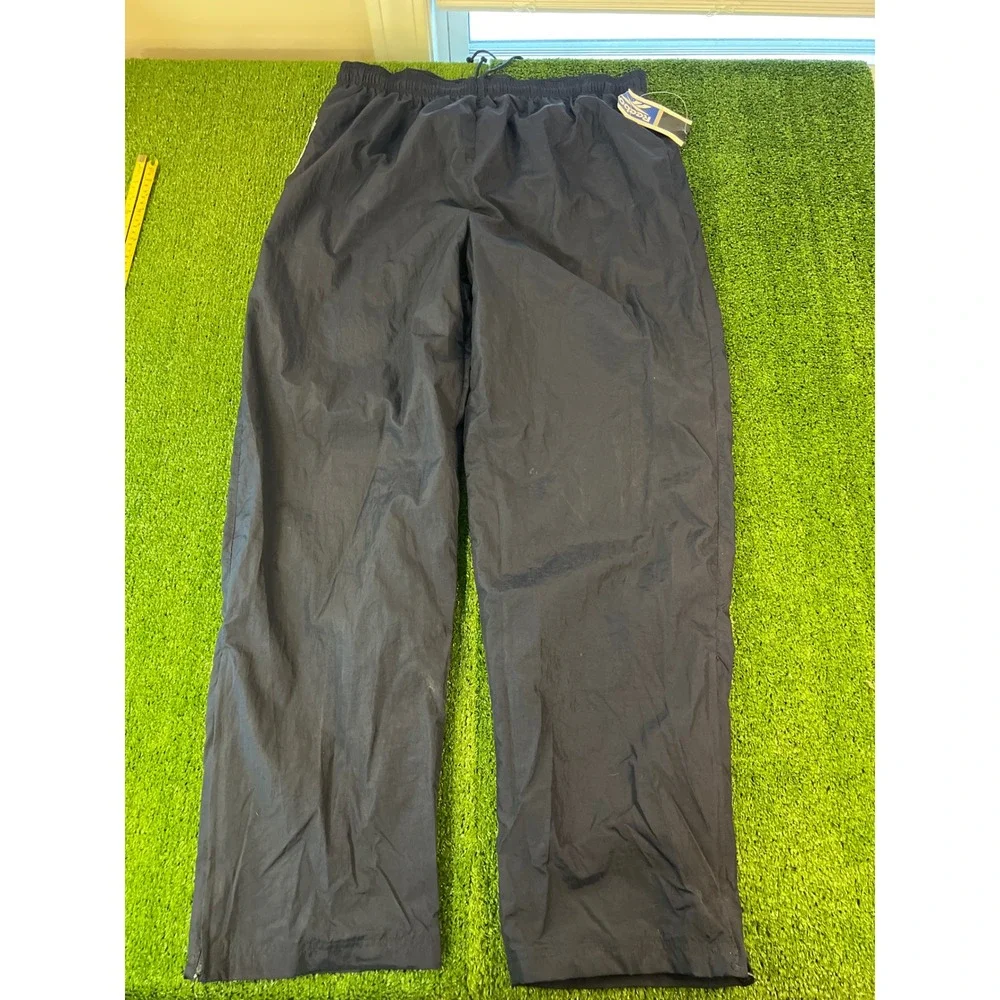 NWT Vintage Reebok Track Pants Blue Nylon Windbreaker Baggy‎ Joggers Mens XXL